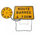 Panneau de chantier KC1 800X600 Route barrée