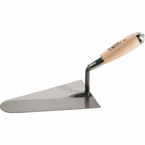 Truelle Italienne Ronde 22 Cm – Acier Indéformable, Manche En Hêtre | Outil De Maçonnerie Professionnel