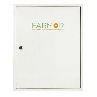 Armoire à pharmacie blanche avec clé