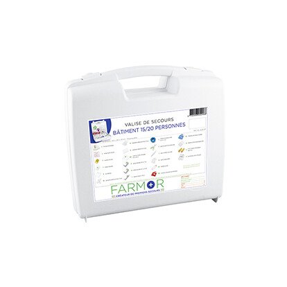 Valise de secours Bâtiment pour 15/20 personnes