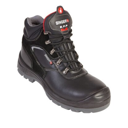 Chaussures de sécurité hautes en cuir noir FOGGIA S3 SRC