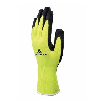 Gants manutention générale PES latex jaune/noir