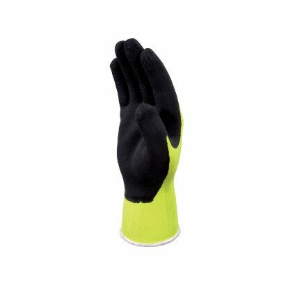 Gants manutention générale PES latex jaune/noir