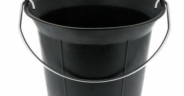 TALIA - Seau en caoutchouc armé allégé - sans poignée - 12 l - 1,8 kg
