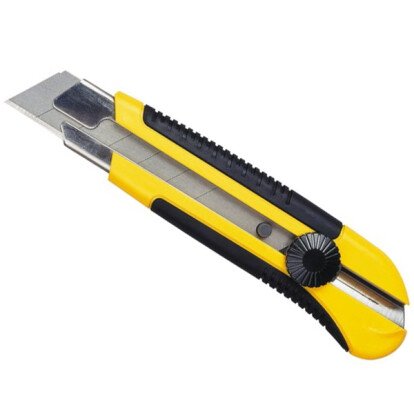 Cutter à lame sécable avec molette de blocage 25 mm