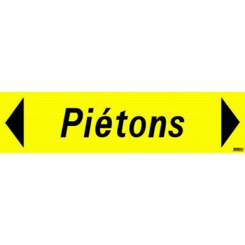 Panneau "Piétons" en PP alvéolaire