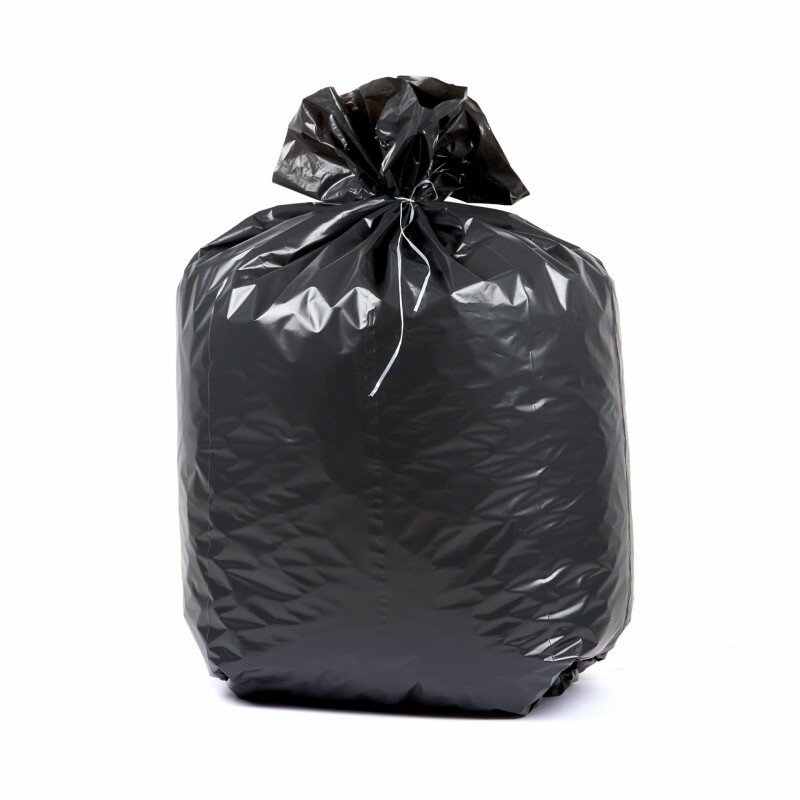 Sacs poubelle 100L ou 130 L noir - rouleau de 25 sacs