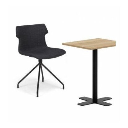 Chaise Bali gris anthracite