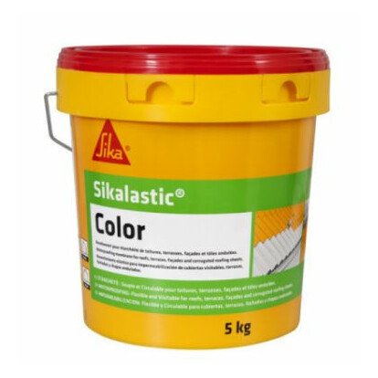 Revêtement souple imperméable toitures SikaLastic Color blanc