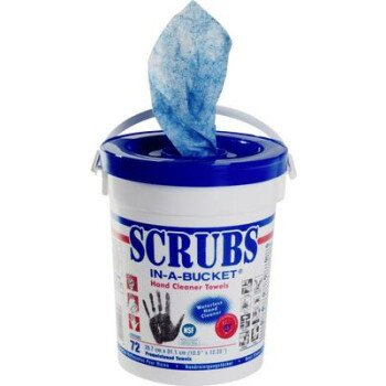 Lingettes nettoyantes Scrubs en seau de 72 lingettes