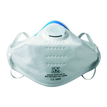 Boîte de 20 masques FFP3 pliables jetables avec valve