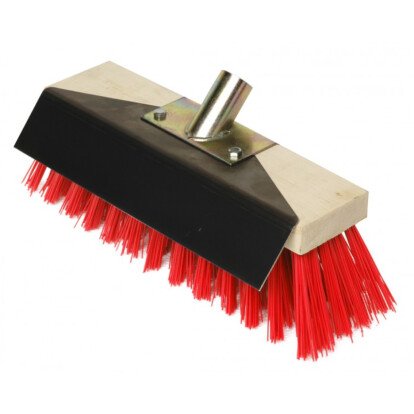 Balai cantonnier 32cm douille métal avec racloir