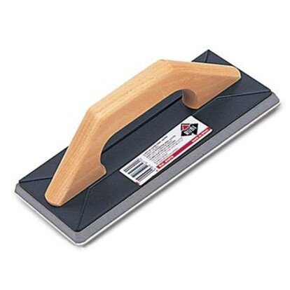 Taloche pour jointoyer en caoutchouc avec manche en bois