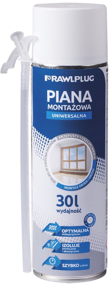 Mousse expansive polyuréthane manuelle LS Edia Blanc 500 ml