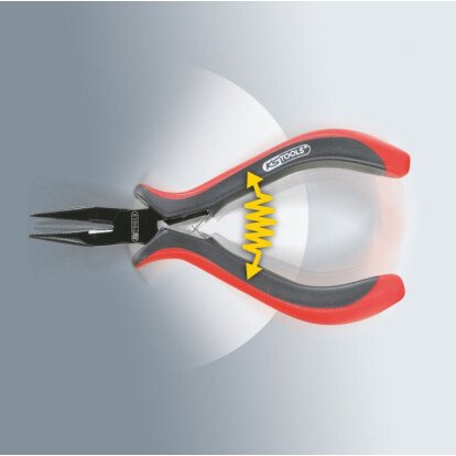 Pince électronique bec long - droit - 160mm