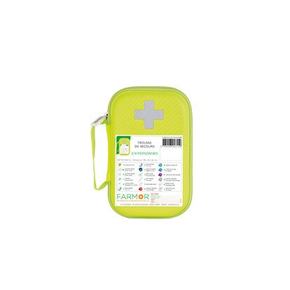 Trousse de secours jaune fluo 2/4 personnes