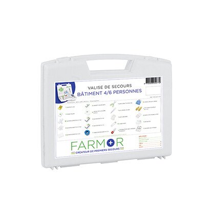 Coffret de secours spécial Bâtiment 4/6 personnes