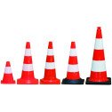 Cône plastique fluo 50CM PVC