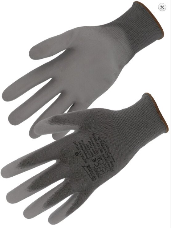 GANTS FIN TRICOT ENDUIT PU GRIS T9 4131 SINGER NYM213PUG - FIXASHOP