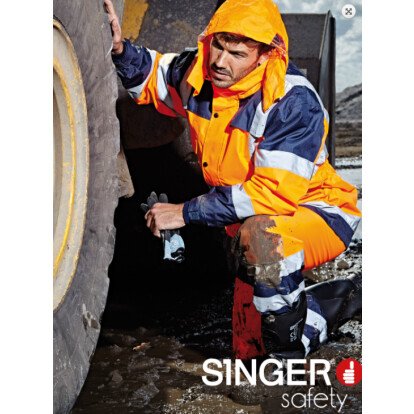 Ensemble de pluie haute visibilité orange VILO - SINGER