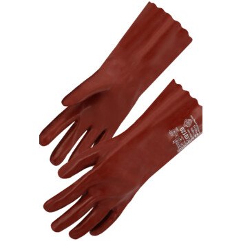 Gants PVC 35cm Rouge