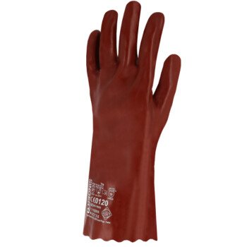 Gants PVC 35cm Rouge