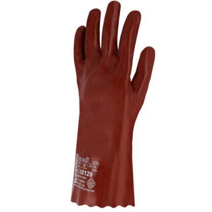 Gants PVC 35cm Rouge