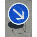 Panneau de chantier B21 FLECHE ORENTABLE