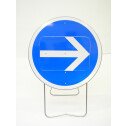 Panneau de chantier B21 FLECHE ORENTABLE