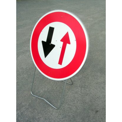 Panneau de chantier B15 PRIORITE CIRCULATION