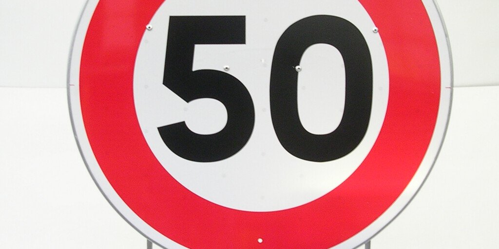 Panneau de chantier B14 LIMITATION KM/H