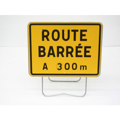 Panneau de chantier KC1 800X600 Route barrée