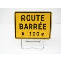 Panneau de chantier KC1 800X600 Route barrée