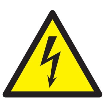 Panneau "danger, éléctricité"