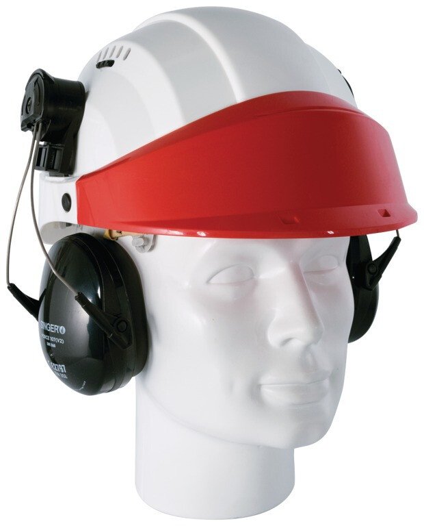 Coques anti-bruit 60750 avec adaptateur casque de chantier