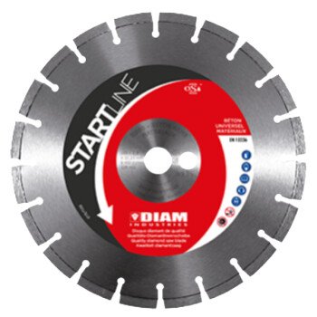 Disque diamant segmenté pour béton et brique Ø125 mm x 22,23 mm