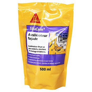 SikaCem Accélérateur Façade : Doses de 500 ml