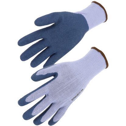 Gants polyester paume enduite latex jauge 10