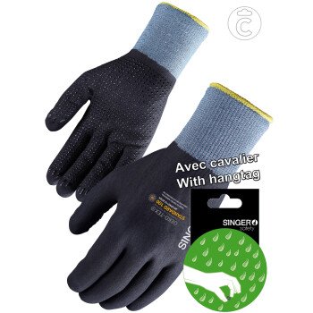 Gants en nylon tout enduit de nitrile + picots