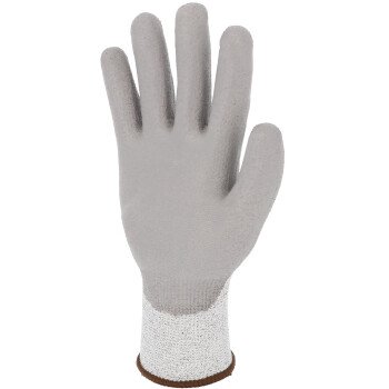 Gants tricoté enduit gris