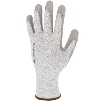 Gants tricoté enduit gris