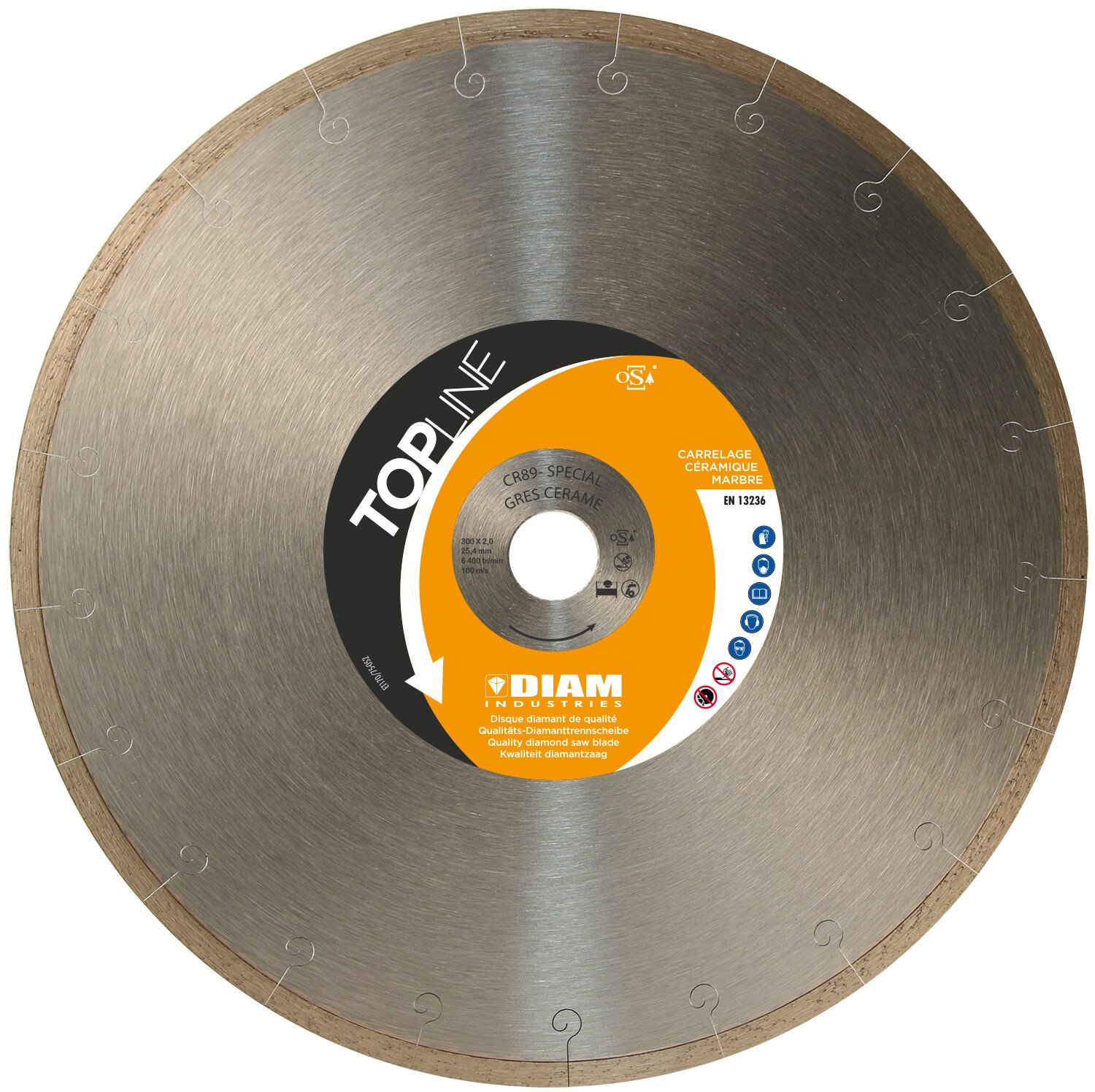 Disque Diamant 125 Mm Pour Carrelage – Extra Fin (1,4 Mm), Coupe Sèche Ou Humide, Alésage 22,23 Mm