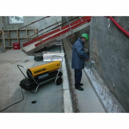 Chauffage air pulsé au fuel à combustion direct