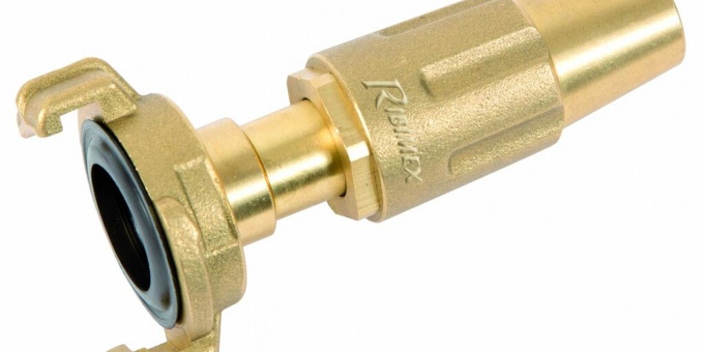 Lance Gros Débit Laiton Express Boutté - Raccord Express Femelle 20x27 - Jet Réglable Pour Arrosage