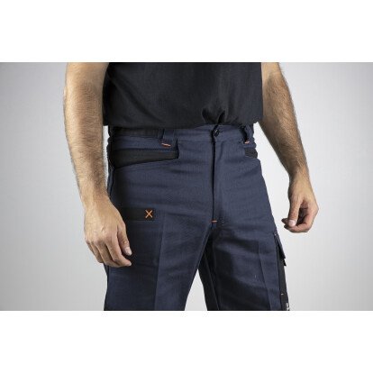 Pantalon bicolore multi-poches LMA CALAMINE