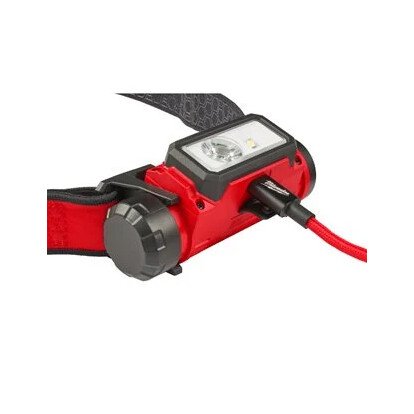 Lampe frontale rechargeable 600 LUMS- compatible caque-MILWAUKEE