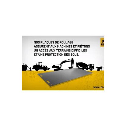 Plaque de roulage PREMIUM 2000x500x10mm - LODAX