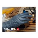 Gants nitrile noir boite de 100 gants - SINGER