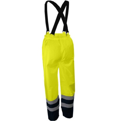 Pantalon de pluie à bretelle jaune haute visibilité - SINGER