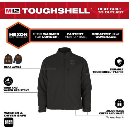 Veste chauffante M12 noire MILWAUKEE
